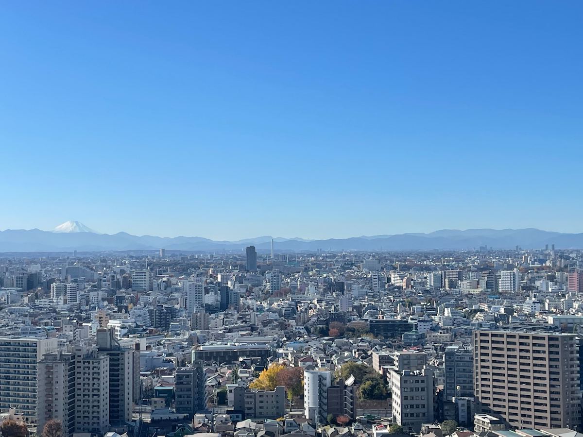 アトラスタワー西新宿　晴れた日の眺望