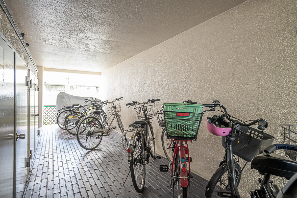 GSハイム太子堂の自転車置き場