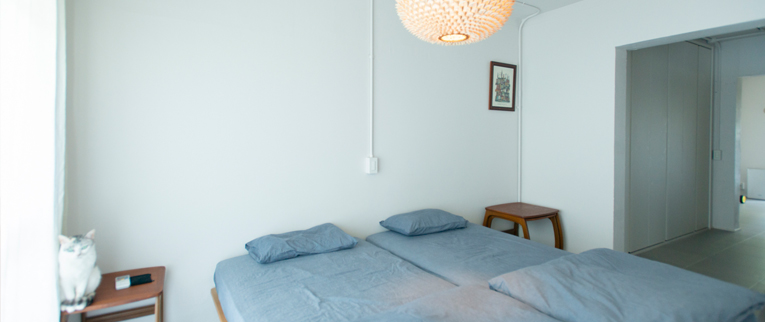 鶴ヶ島の中古マンションのリノベーション後のベッドルーム