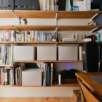 大田区の中古マンションのリノベーション後の書斎の棚