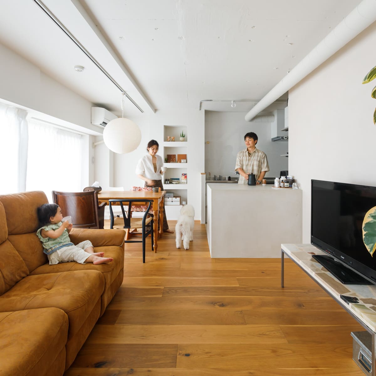 リノベーション事例 - 【社員宅】風合いや温もりを感じる家〈神奈川〉68㎡